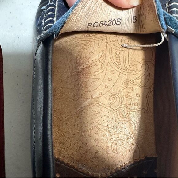 Robert Graham‎ Realist RG5420S Navy Slip-On Moccasin Loafers Size 8.5 - Picture 9 of 16